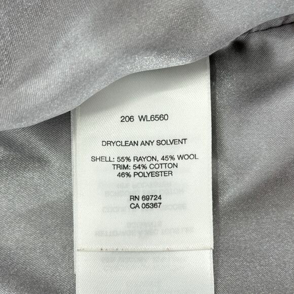 Columbia Women's Wool Blend Jacket Button Front Lined Gray Size M - Picture 11 of 12